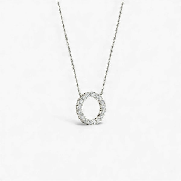 Item | Buy 3MM Pave Eternity Diamond Necklace in 18KT Gold | SPOP Enterprise Global
